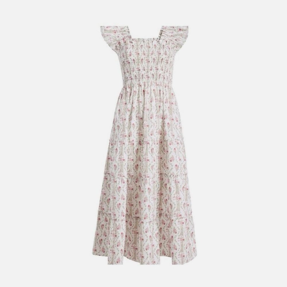 Hill House Pink Floral Maxi Dress